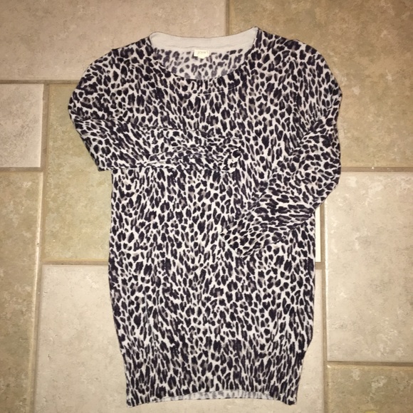 J. Crew Sweaters - J Crew animal print sweater